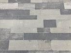 Restant grijs gemêleerde stenen 8 cm, Tuin en Terras, Tegels en Klinkers, Ophalen, Klinkers, Nieuw, 5 tot 10 m²