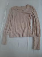 Beige Ribgebreide Top - Maat S, Beige, Nieuw, Ophalen of Verzenden, Lange mouw
