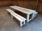 Tuinset hout, Ophalen, Gebruikt, Steigerhout, 8 zitplaatsen