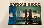 Barkas B1000 brochure, Verzenden, Zo goed als nieuw, Overige merken