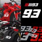 MotoGP Marc Marquez Racenr 93 motor / helm stickerset, Verzenden