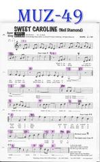 Muz49 bladmuziek super song - Sweet Caroline Neil Diamond, Gebruikt, Verzenden, Artiest of Componist, Piano