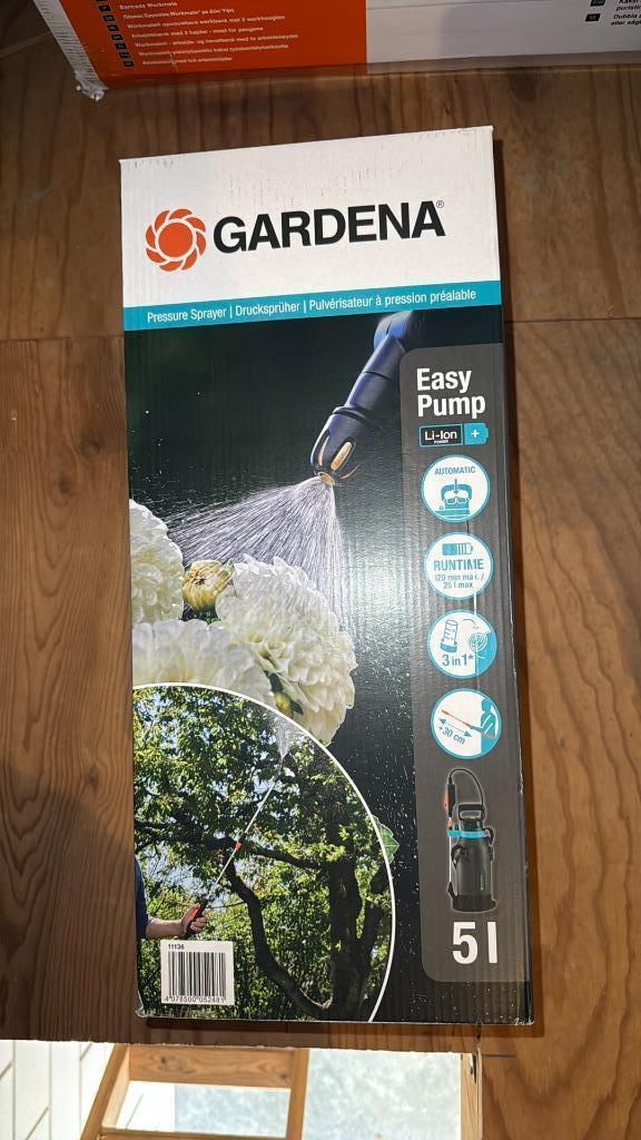 Gardena Easy Pump 5 Liter op accu! (NIEUW), Tuin en Terras, Bestrijdingsmiddelen, Nieuw, Onkruidbestrijding, Ophalen of Verzenden