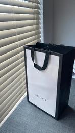 Gucci papieren tas / giftbag / shopping bag origineel, Ophalen of Verzenden, Zo goed als nieuw, Zwart