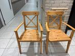 Houten stoelen - 2 stuks, Ophalen, Gebruikt, Twee, Bruin