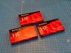 Sony HF 90 Audiocassettes - 3 stuks, Ophalen of Verzenden, Gebruikt