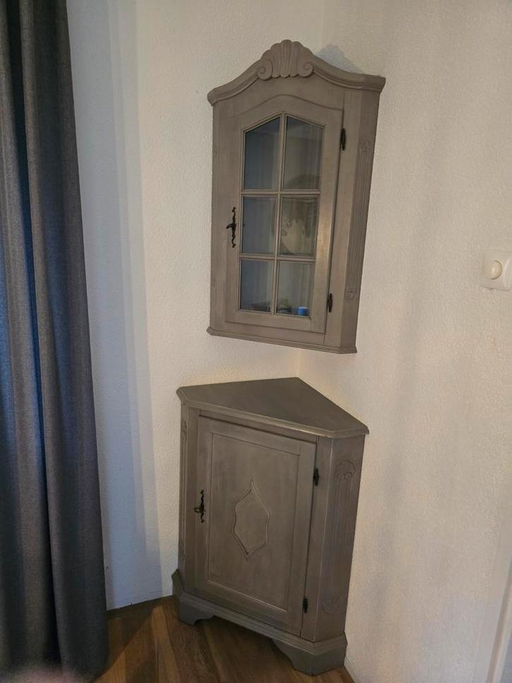 Antieke hoekkast - Charmant en uniek!, Huis en Inrichting, Kasten | Buffetkasten, Gebruikt, 100 tot 150 cm, 50 tot 100 cm, 25 tot 50 cm