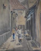1. Soewardja, lid van de Mooi Indië School, aquarel., Antiek en Kunst, Verzenden