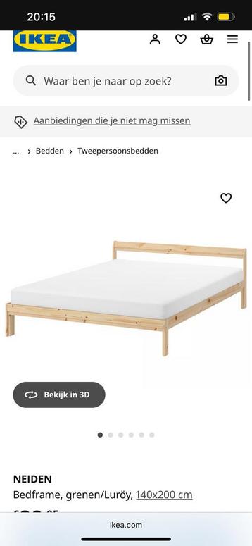 Ikea Neiden bedframe + mattress - afbeelding 6