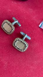 835 zilver manchetknopen 14 karaat vergulde laag, Sieraden, Tassen en Uiterlijk, Manchetknopen, Ophalen of Verzenden, Gebruikt