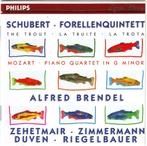 Schubert: Forellenkwintet Mozart Pianokwartet Brendel, Ophalen of Verzenden, Classicisme, Zo goed als nieuw, Kamermuziek