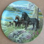 Davenport porseleinen bordje met Shetland pony's, 1990, Antiek en Kunst, Antiek | Porselein, Ophalen of Verzenden