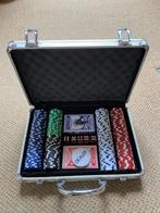 Pokerspel in koffer, Hobby en Vrije tijd, Gezelschapsspellen | Kaartspellen, Ophalen