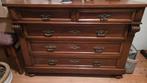 Antieke houten commode met lades, 100 tot 150 cm, Met lade(s), 50 tot 75 cm, Antiek