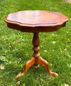 Antieke Salon Tafel met Houten Inlegwerk, Ophalen