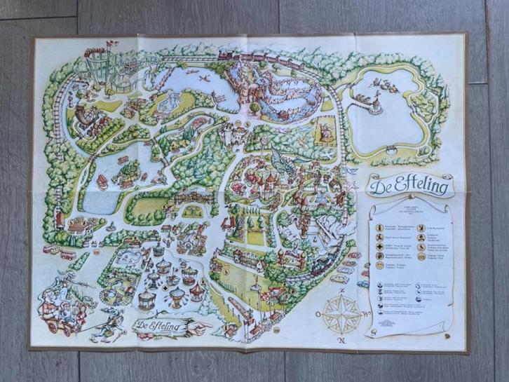 Efteling Plattegrond 1983, Verzamelen, Efteling, Gebruikt, Overige typen, Ophalen of Verzenden