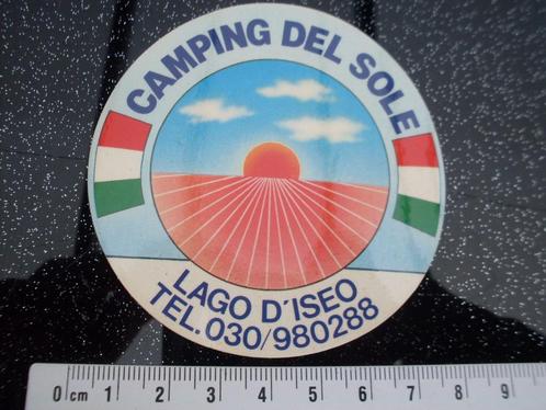 sticker camping del sole lago d'iseo logo, Verzamelen, Stickers, Zo goed als nieuw, Bedrijf of Vereniging, Verzenden