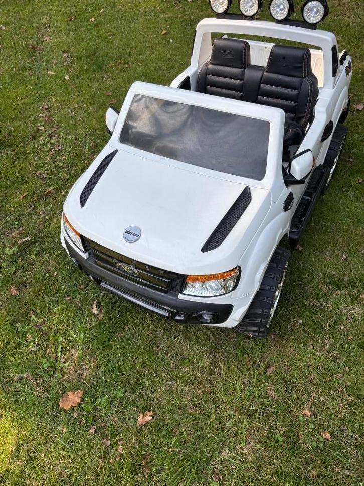 Electrische kinder auto Ford Ranger “Wildtrak” 4x4 wit, Kinderen en Baby's, Speelgoed | Buiten | Accuvoertuigen, Gebruikt, Ophalen
