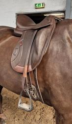 Ikonic Evalution dressuurzadel, bruin, 17,5 inch, mono flap, Dieren en Toebehoren, Paarden en Pony's | Zadels, Ophalen of Verzenden