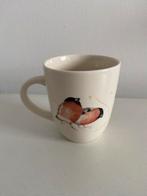 Jet ter Steege beker/mok Goudvinken 9/8cm, Huis en Inrichting, Keuken | Servies, Ophalen of Verzenden, Zo goed als nieuw, Overige stijlen