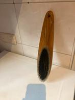 Vintage Schoenpoetsborstel met Houder Hout Antiek Decoratie, Ophalen of Verzenden