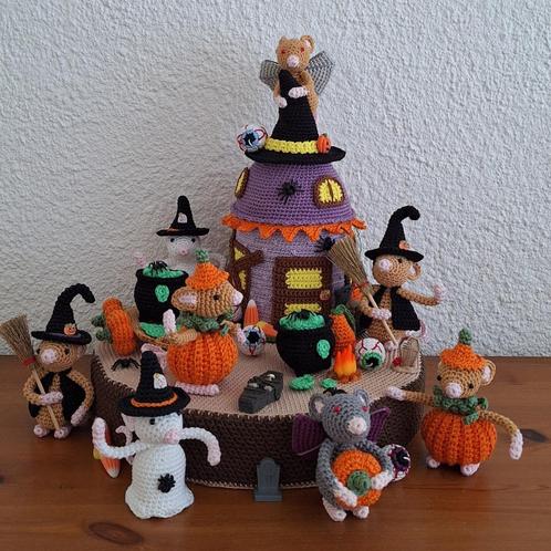 Compleet Haakpatroon PDF Halloween Muizenhuis + toebehoren, Hobby en Vrije tijd, Breien en Haken, Nieuw, Haken, Overige typen