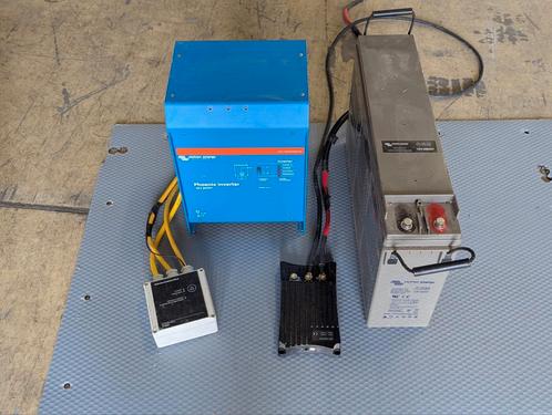 Complete Victron set met omvormer (3000) en accu (200ah), Caravans en Kamperen, Camper-accessoires, Gebruikt, Ophalen