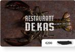 Cadeaubon Restaurant de Kas Amsterdam, Tickets en Kaartjes, Kortingen en Cadeaubonnen, Twee personen, Cadeaubon, Overige typen