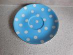 Schotel 17 cm. Polkadot Blauw Oililly, Nieuw, Ophalen of Verzenden, Overige stijlen, Kop(pen) en/of Schotel(s)