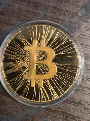 Bitcoin Munt Replica - Gouden Kleur beschikbaar voor biedingen