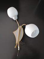 fifties wandlamp met twee lichtpunten izgst, Huis en Inrichting, Lampen | Wandlampen, Ophalen, Gebruikt, Vintage midcentury