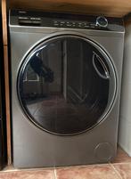 Mooie Haier was-droogcombinatie (2022) met zilver front, 8 tot 10 kg, Ophalen, Gebruikt, 85 tot 90 cm