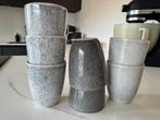 Set van 7 Koffiekopjes Porto Bunker Ceramics, Huis en Inrichting, Keuken | Servies, Ophalen, Keramiek, Zo goed als nieuw, Overige stijlen