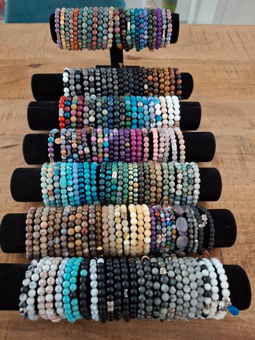 Natuurkralen Armbanden Heel veel keuze vanaf 8,-, Sieraden, Tassen en Uiterlijk, Armbanden, Nieuw, Overige materialen, Overige kleuren
