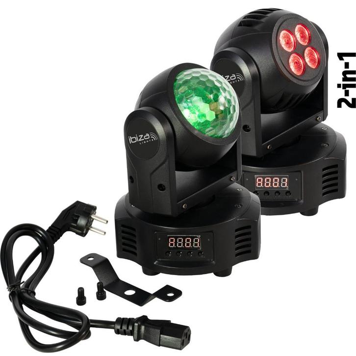 MH-ASTRO-WASH DUBBELE DMX MOVING HEAD RGBW ASTRO & WASH, Muziek en Instrumenten, Licht en Laser, Nieuw, Licht, Geluidgestuurd