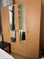 Kleding kast beuken hout kleur/licht bruin, Huis en Inrichting, Kasten | Vitrinekasten, Ophalen, Gebruikt, 150 tot 200 cm, 150 tot 200 cm