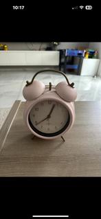 Roze Analoge Wekker - Zo Goed Als Nieuw, Ophalen of Verzenden, Zo goed als nieuw, Analoog, Wekker of Tafelklok