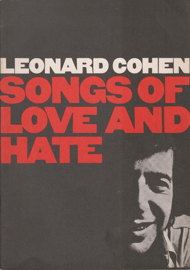 LEONARD COHEN - SONGS OF LOVE AND HATE, Muziek en Instrumenten, Bladmuziek, Gebruikt, Artiest of Componist, Populair, Ophalen of Verzenden