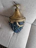 Vintage Plafondlamp met Glazen Druppels, Antiek en Kunst, Antiek | Lampen, Ophalen of Verzenden