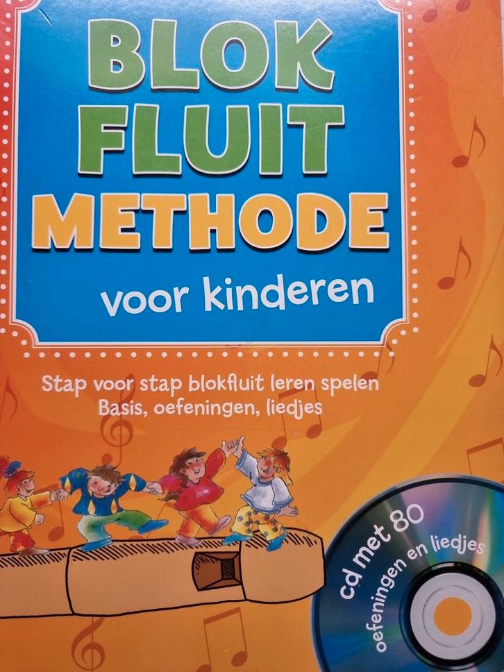 Blokfluit Methode voor Kinderen + Cd.  Nieuwstaat, Muziek en Instrumenten, Bladmuziek, Zo goed als nieuw, Les of Cursus, Populair