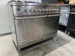 Prachtige RVS Boretti gasfornuis 100 cm breed, Witgoed en Apparatuur, Fornuizen, Ophalen of Verzenden, Zo goed als nieuw