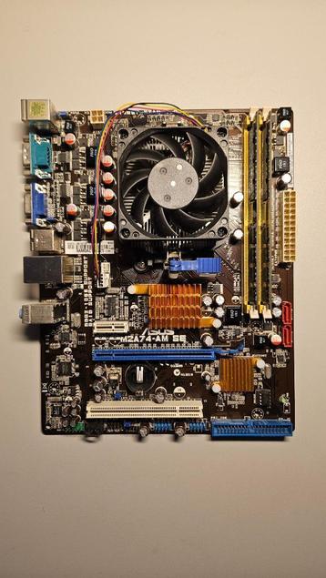 Asus M2A74-AM SE + AMD Athlon II X2 240 + 2GB beschikbaar voor biedingen