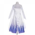 Luxe Elsa witte kristallen jurk - maat 134/140 - 9/10 jaar, Kinderen en Baby's, Carnavalskleding en Verkleedspullen, Nieuw, Meisje