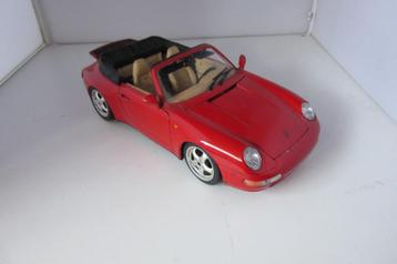 Porsche 911 Carrera cabrio 1993 1:18 beschikbaar voor biedingen