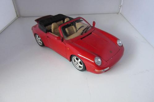 Porsche 911 Carrera cabrio 1993 1:18, Hobby en Vrije tijd, Modelauto's | 1:18, Zo goed als nieuw, Auto, Bburago, Ophalen of Verzenden