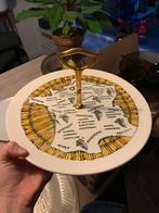 Gien France Kaasplateau - Handbeschilderd, Antiek en Kunst, Ophalen of Verzenden