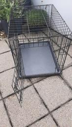 Honden/ pup bench ,zwart, Dieren en Toebehoren, Hondenhokken, Ophalen, Zo goed als nieuw, Minder dan 75 cm, Minder dan 65 cm