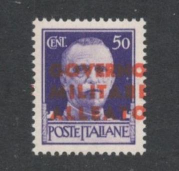 1943 50c-NAPOLI Amerikaanse-legerbezetting 2e-Wereldoorlog beschikbaar voor biedingen