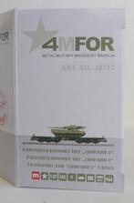 Märklin 48717: 4MFOR Zwaarlastwagen met Leopard II-tank, Hobby en Vrije tijd, Modeltreinen | H0, Wisselstroom, Verzenden, Wagon