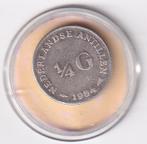 Nederlandse Antillen 1/4 Gulden 1954 Zeer Goed, Postzegels en Munten, Munten | Nederland, Koningin Juliana, Zilver, 25 cent, Ophalen of Verzenden